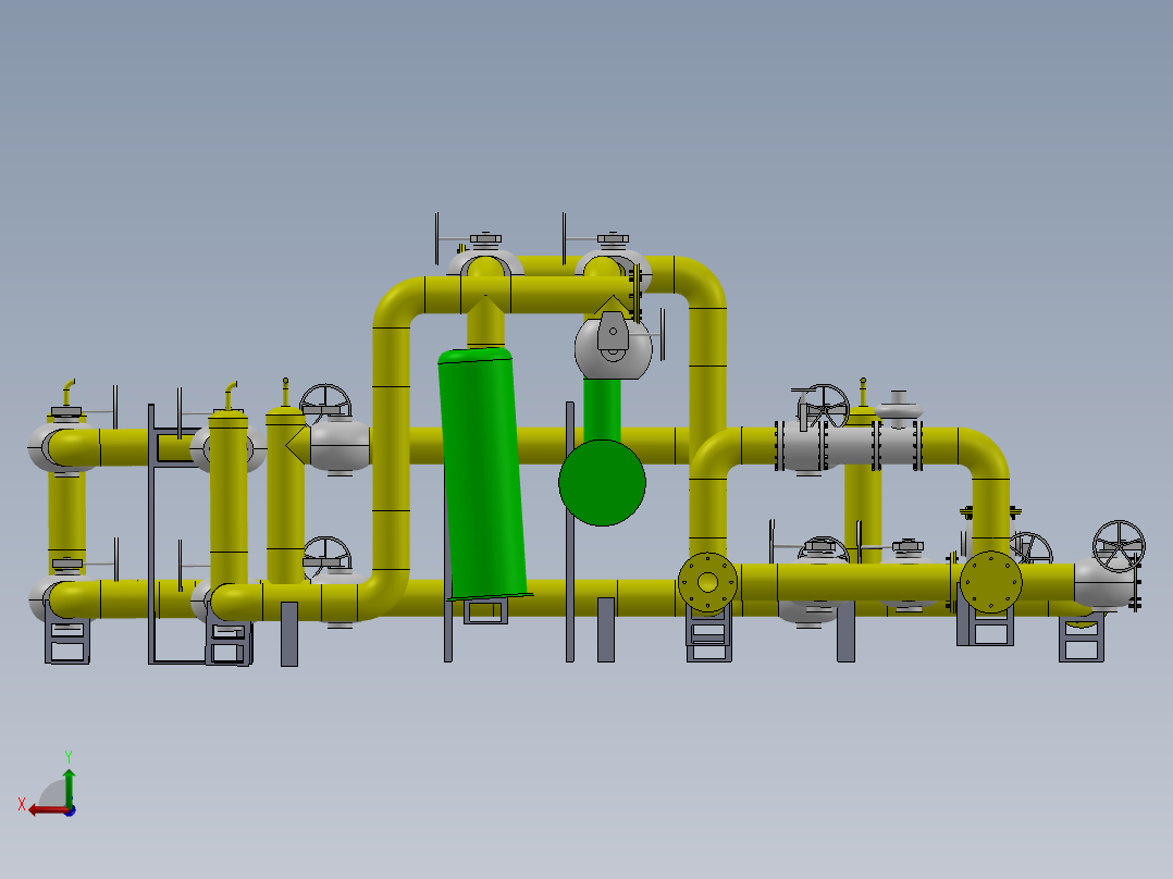 煤气输送减压器 sw22后视图