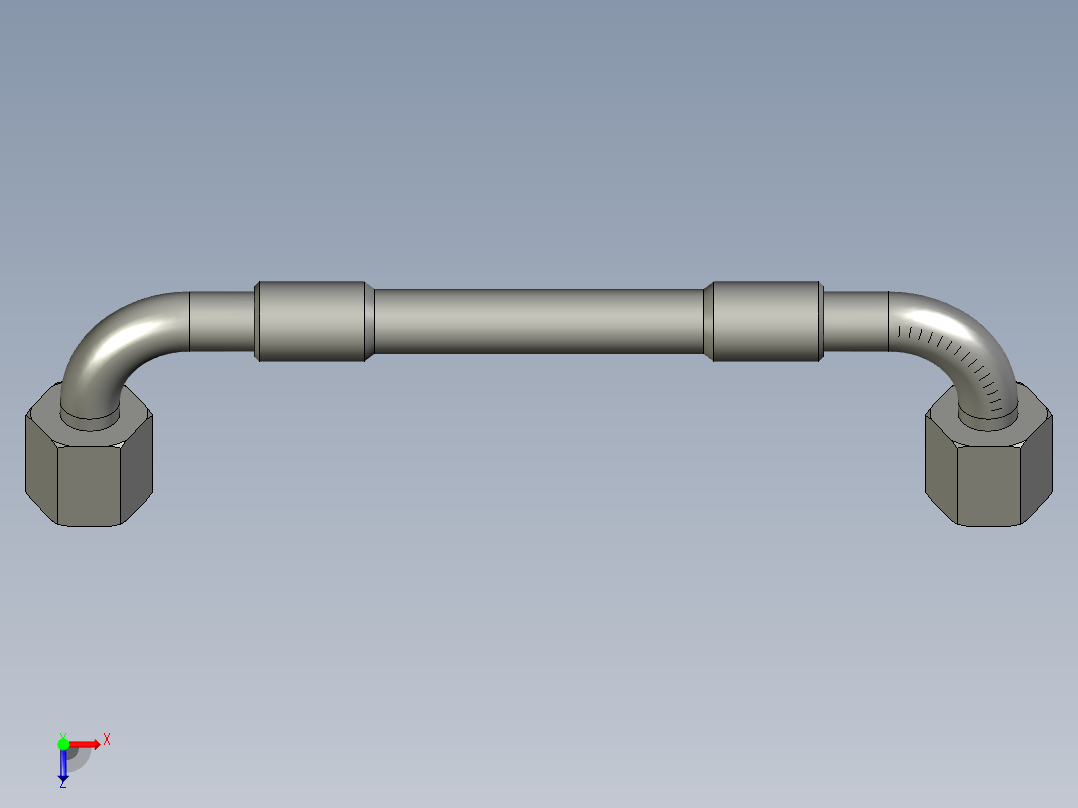13X180总成管俯视图