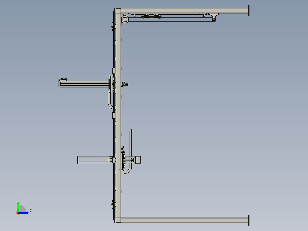 桁架分料左视图