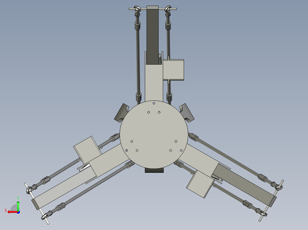 分拣机械手后视图
