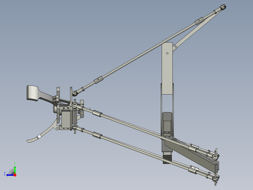 分拣机械手右视图