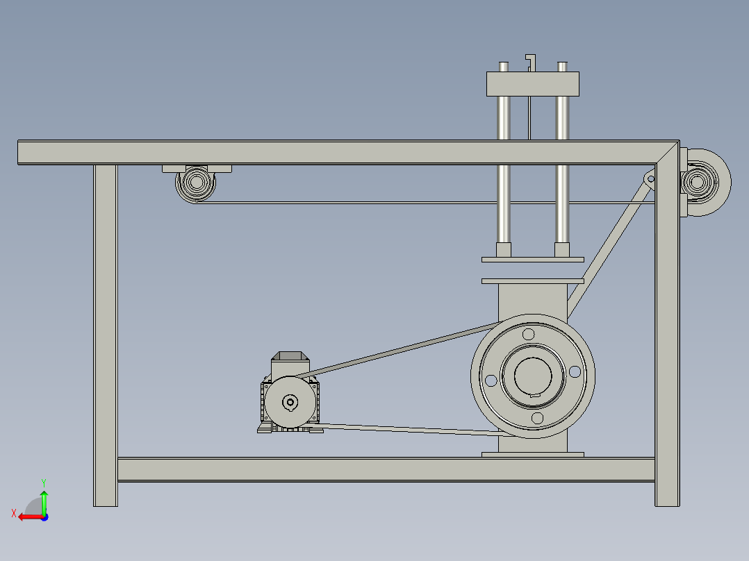 可自由更换刀具的高速切菜机后视图