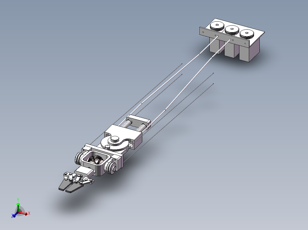 套索传动搜救检测机器人结构设计--630490--1500主视图