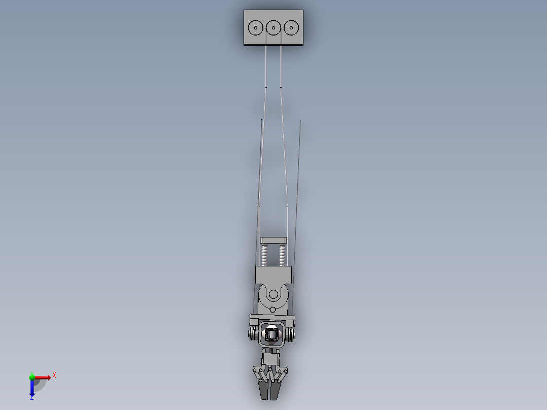 套索传动搜救检测机器人结构设计--630490--1500俯视图