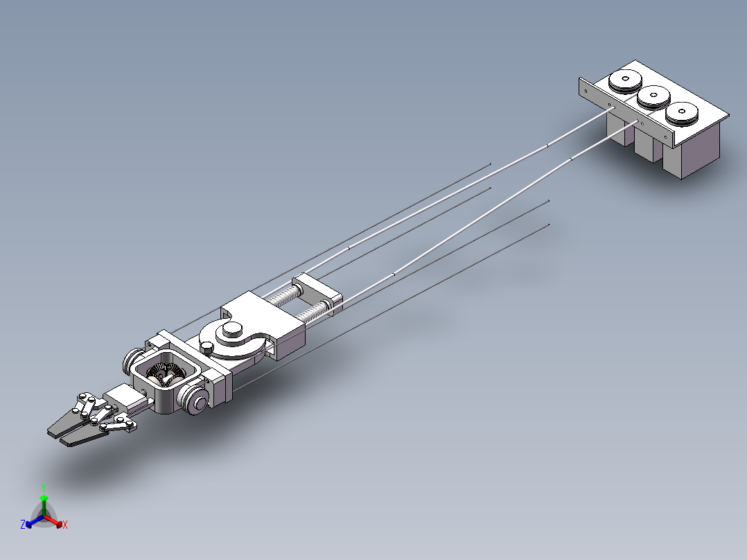 套索传动搜救检测机器人结构设计--630490--1500正等轴测图