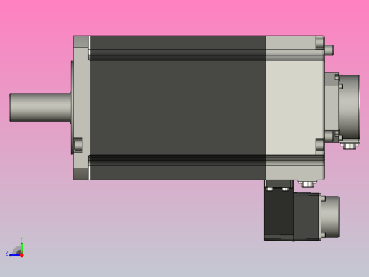 带制动器的交流伺服电机HF-JP903B_A三菱电机右视缩略图