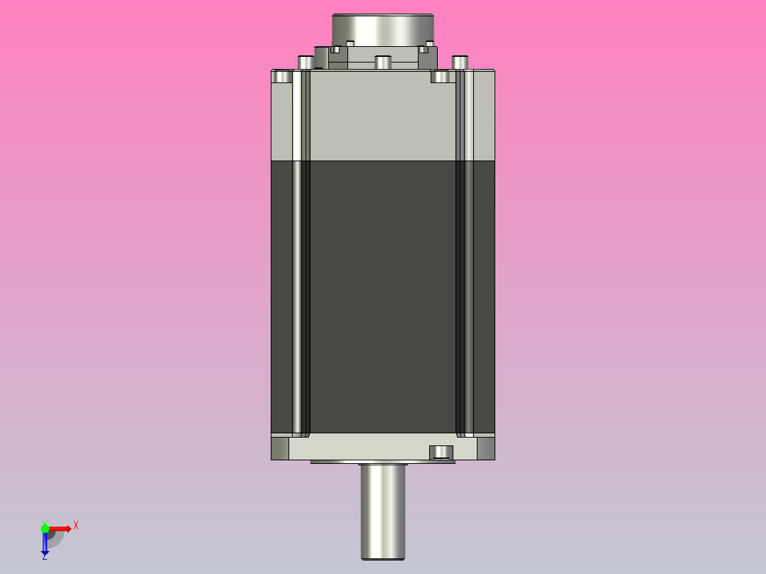 带制动器的交流伺服电机HF-JP903B_A三菱电机俯视图