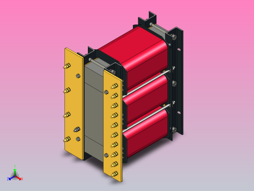 SG-15三相干式变压器三维模型202403