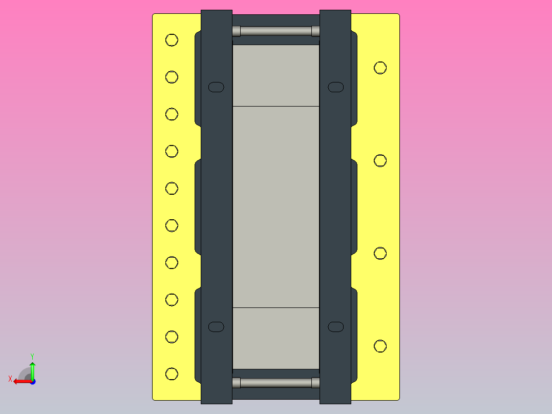 SG-15三相干式变压器三维模型202403后视图