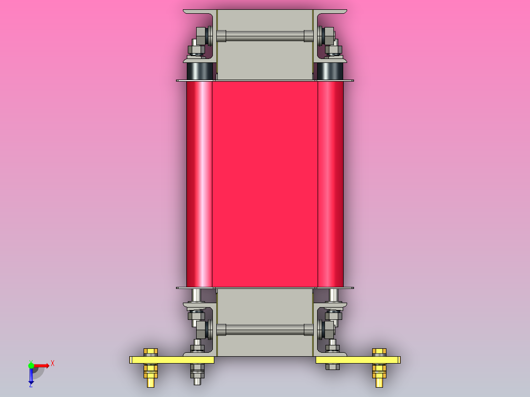 SG-15三相干式变压器三维模型202403俯视图