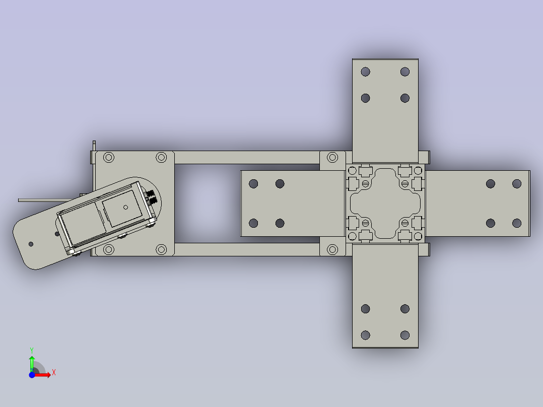 相机拍照机构前视图