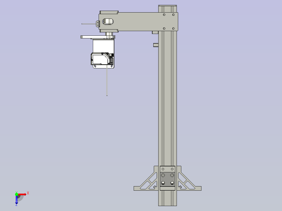 相机拍照机构俯视图