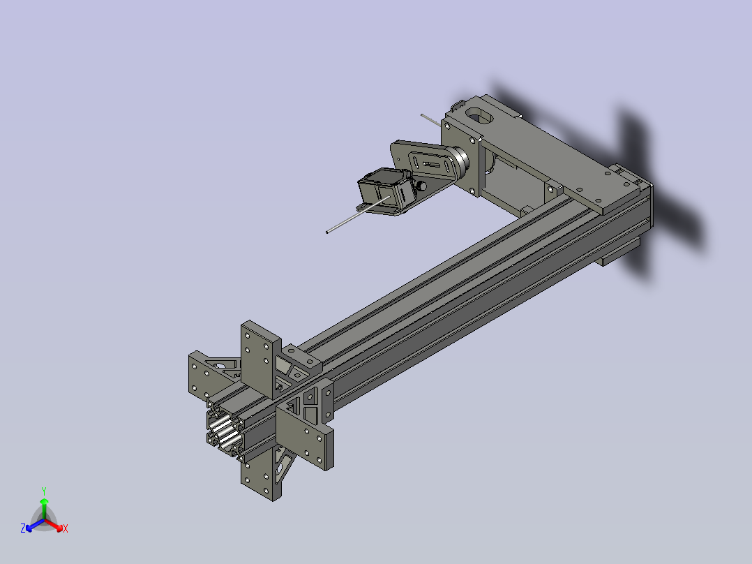 相机拍照机构正等轴测图