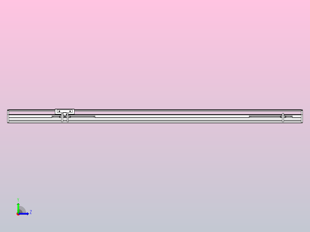 MTH10标准螺杆滑台[MTH10-L#-1000-M-P10-C3]左视图