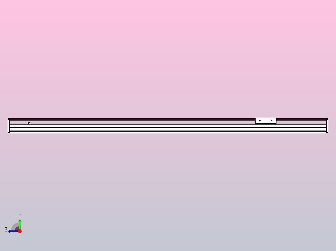 MTH10标准螺杆滑台[MTH10-L#-1000-M-P10-C3]右视图