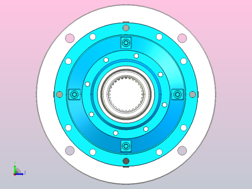 240C2Z～241C2Z行星减速机[MN3E241C2Z51.76-132B5-V1]左视缩略图