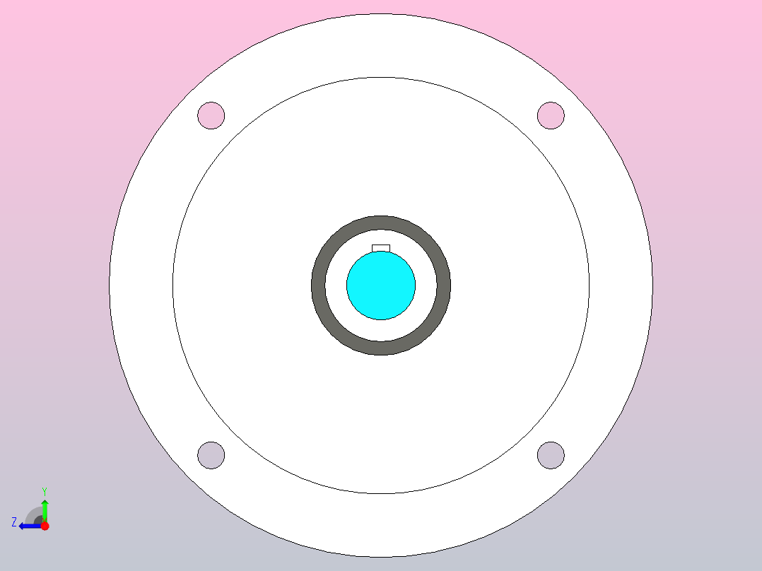 240C2Z～241C2Z行星减速机[MN3E241C2Z51.76-132B5-V1]右视图