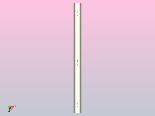 3节45宽标准滑轨[DSNTN45-650-A]抽屉滑轨俯视缩略图