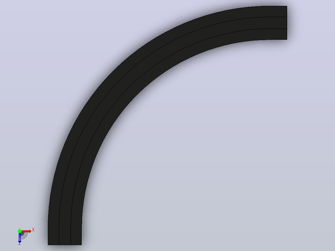 ZWGD-1873-K325-TA90-R610-N1-C1转弯轨道(无轴承)俯视图