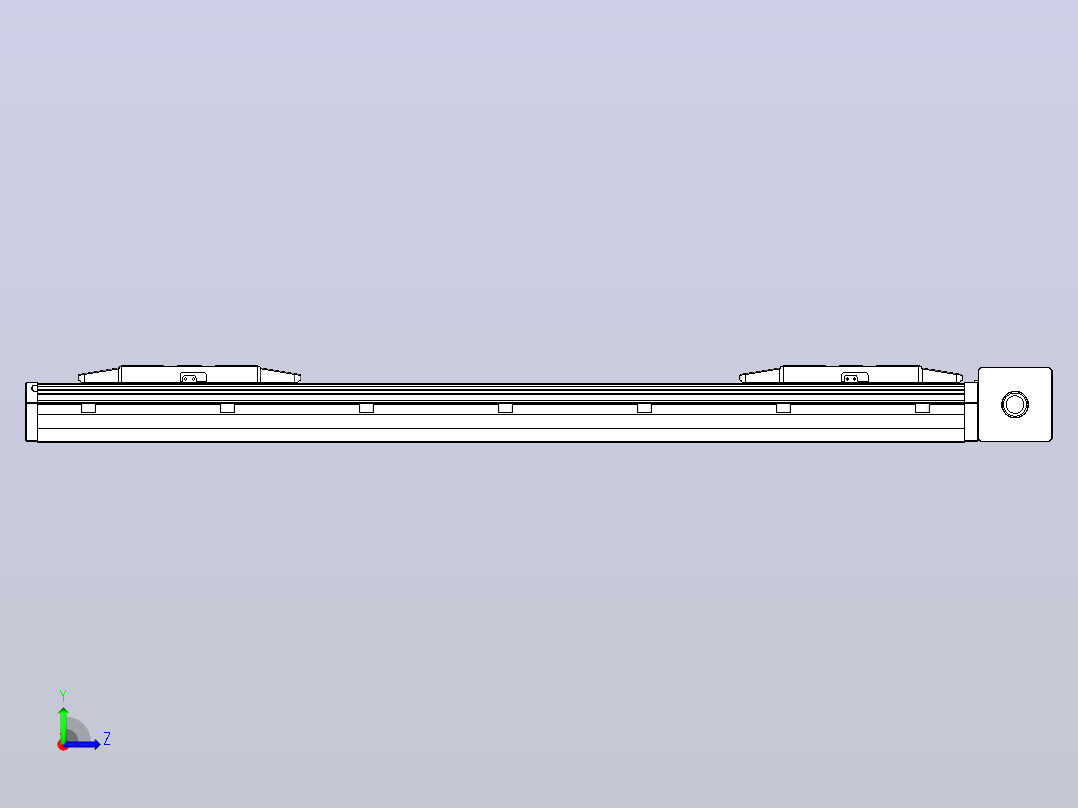 皮带直线轴双滑块型TPA-GCBS-150-P80-L225-DL-M75-N3左视图