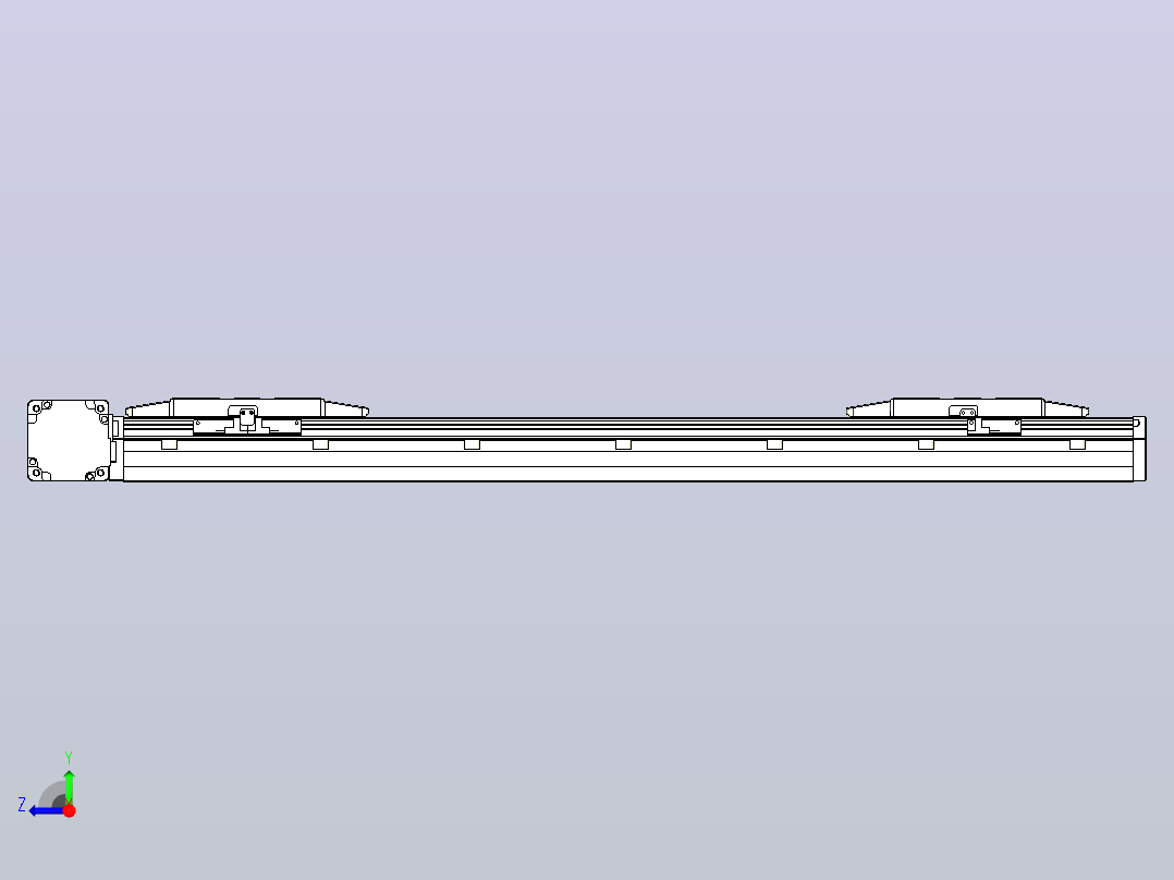 皮带直线轴双滑块型TPA-GCBS-150-P80-L225-DL-M75-N3右视图