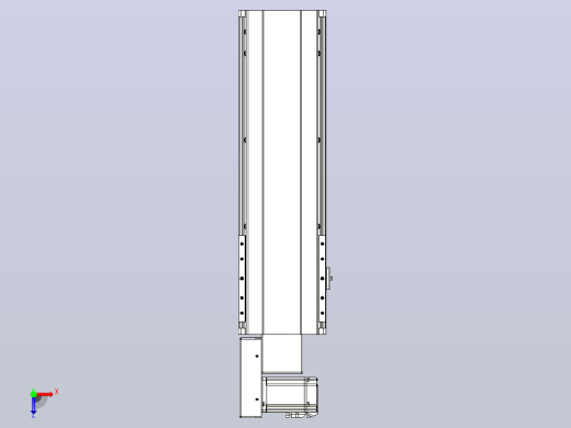 皮带直线轴半封闭可选导轨TPA-HNB-202D-140-L400-ML-C-P75-N3俯视缩略图