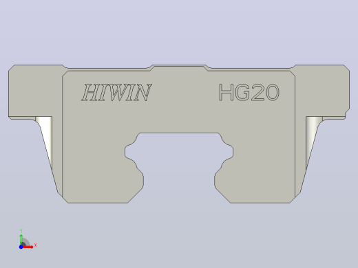 上银直线导轨滑块HGW20CA前视缩略图