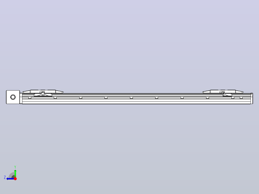 皮带直线轴双滑块型TPA-GCBS-150-P80-L400-DR-M75-N3右视图