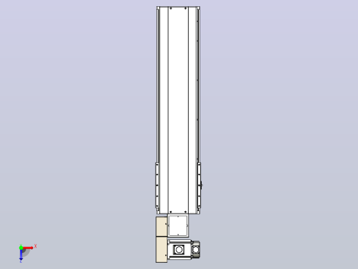 皮带直线轴半封闭可选导轨TPA-HNB-220D-176-L650-ML-C-P1K-N3俯视缩略图