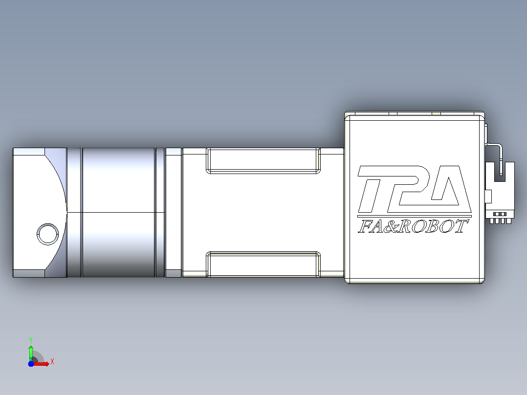 带式直线轴半闭式TPA-ONB-60-140-L350-DL-J60-N3前视图