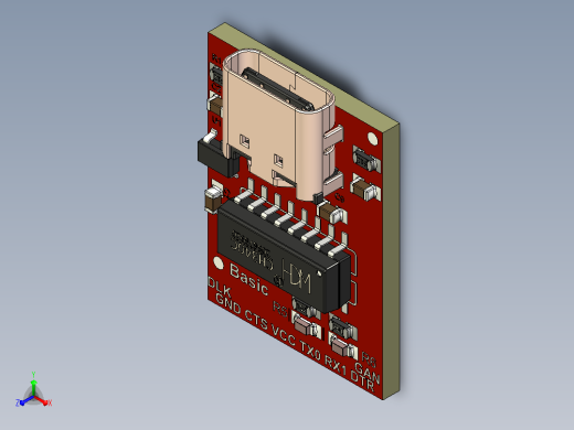 TTL UART-USB-C – CH340C模块