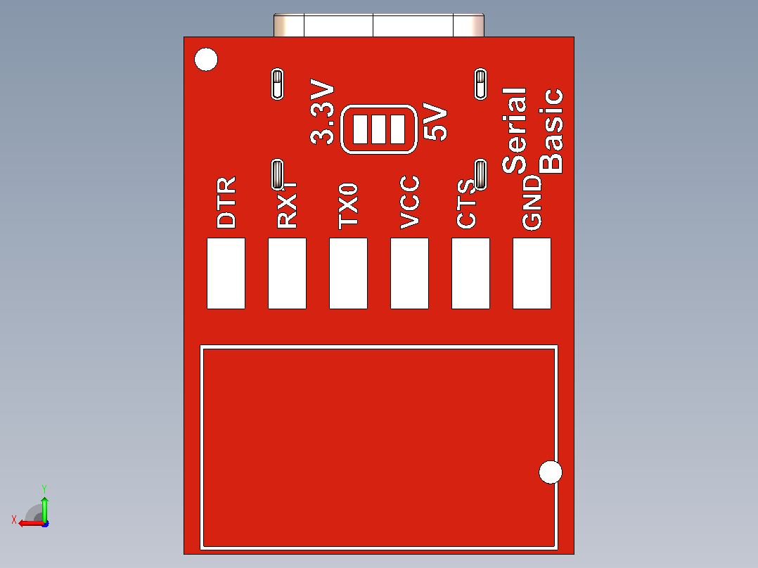 TTL UART-USB-C – CH340C模块后视图