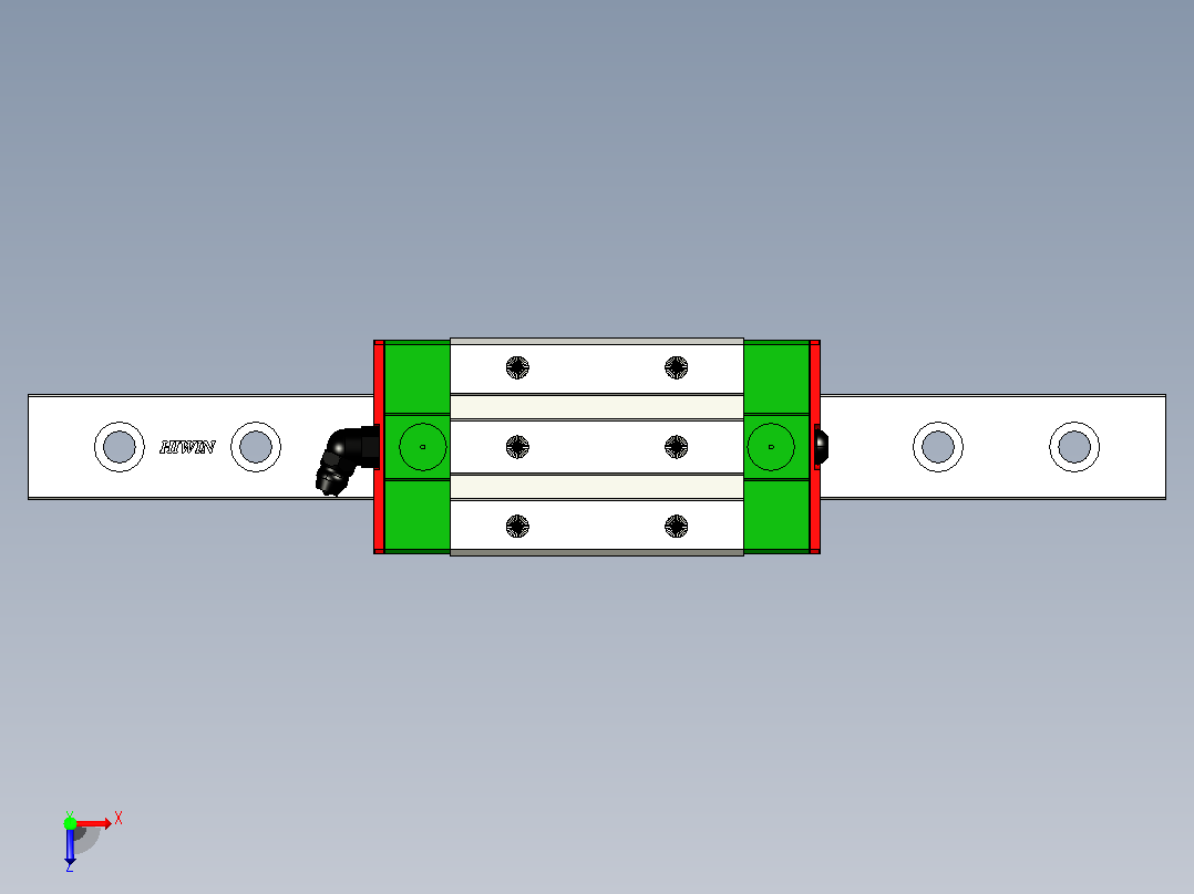 直线导轨RGL25CA1R250Z0H俯视图