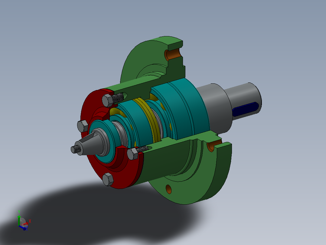 solidworks活塞泵主视图