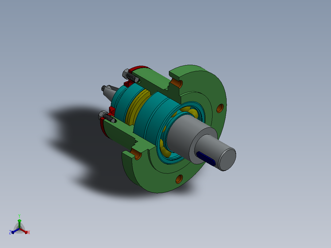 solidworks活塞泵正等轴测图