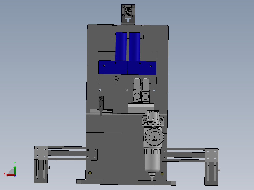 AIRPRESS胶框检测治具后视图