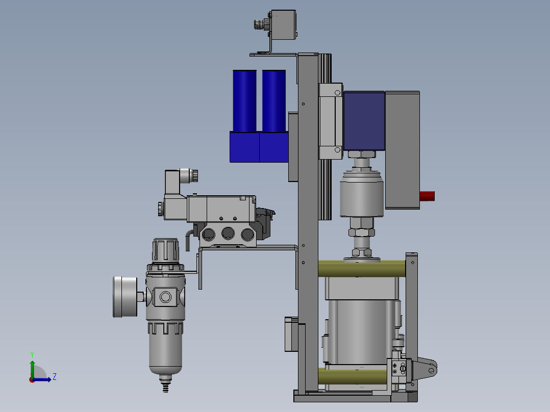 AIRPRESS胶框检测治具左视图