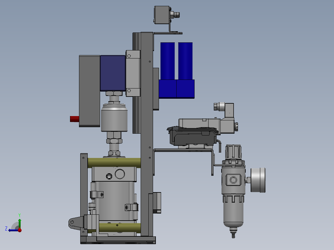 AIRPRESS胶框检测治具右视图
