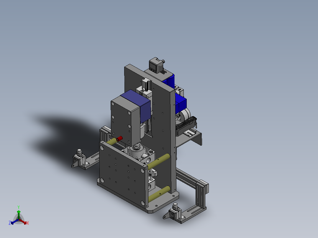 AIRPRESS胶框检测治具正等轴测图