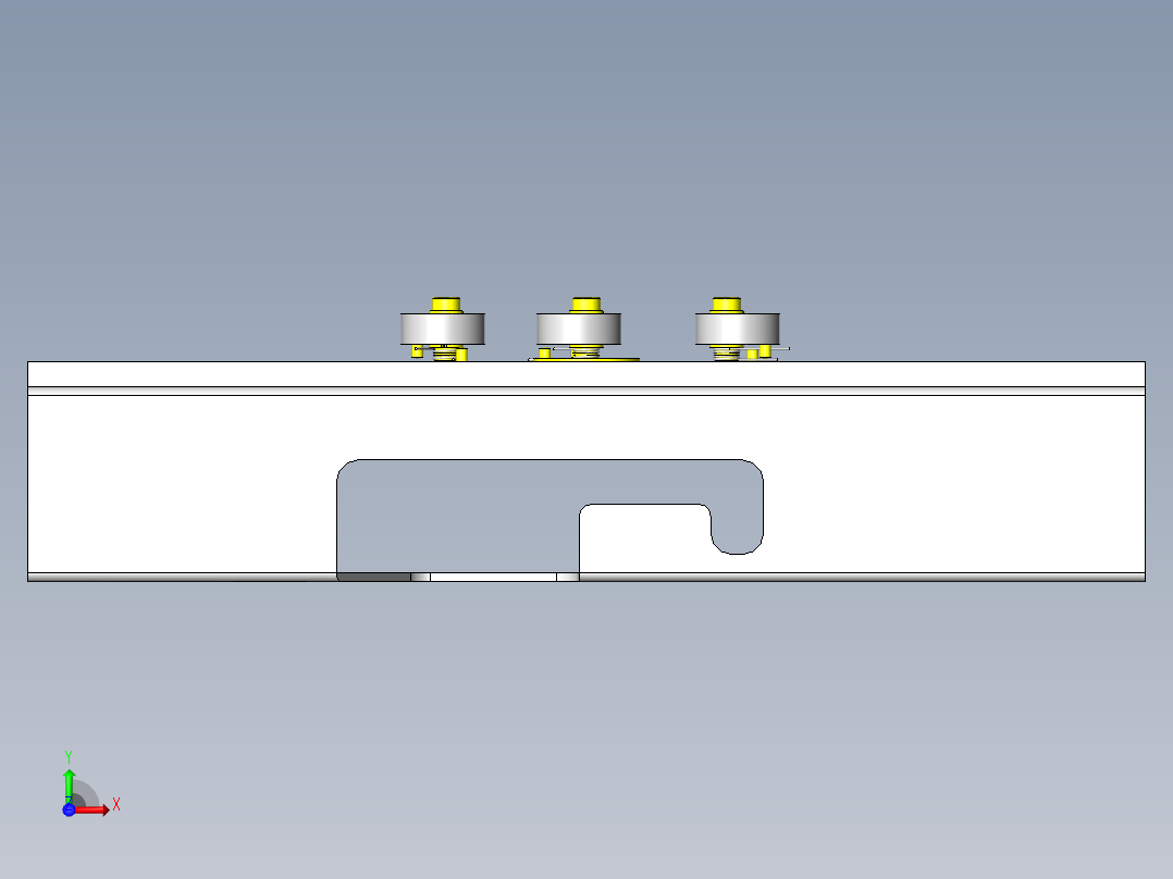 偏心凸轮的内筒夹头前视图