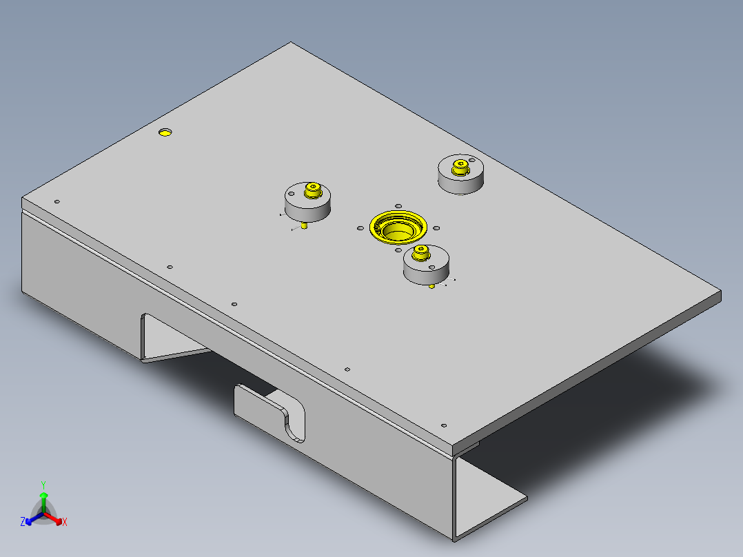 偏心凸轮的内筒夹头正等轴测图