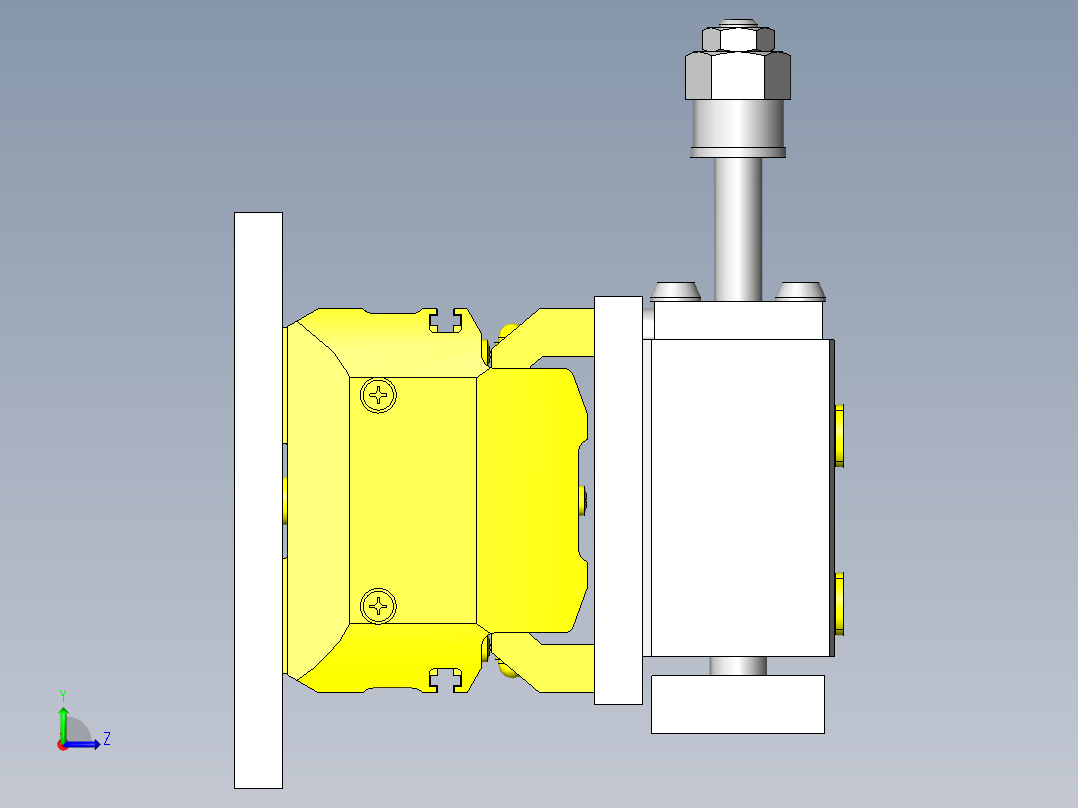 轻量零件移载机左视图