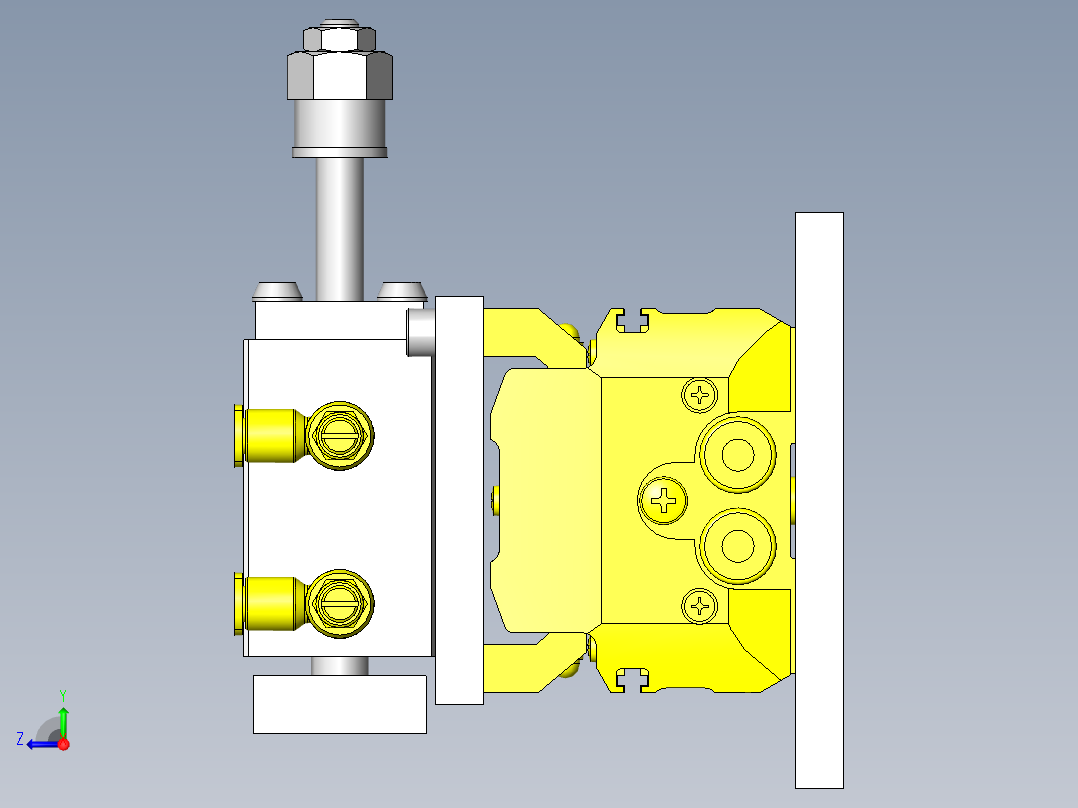 轻量零件移载机右视图