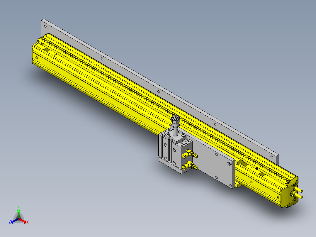 轻量零件移载机正等轴测图