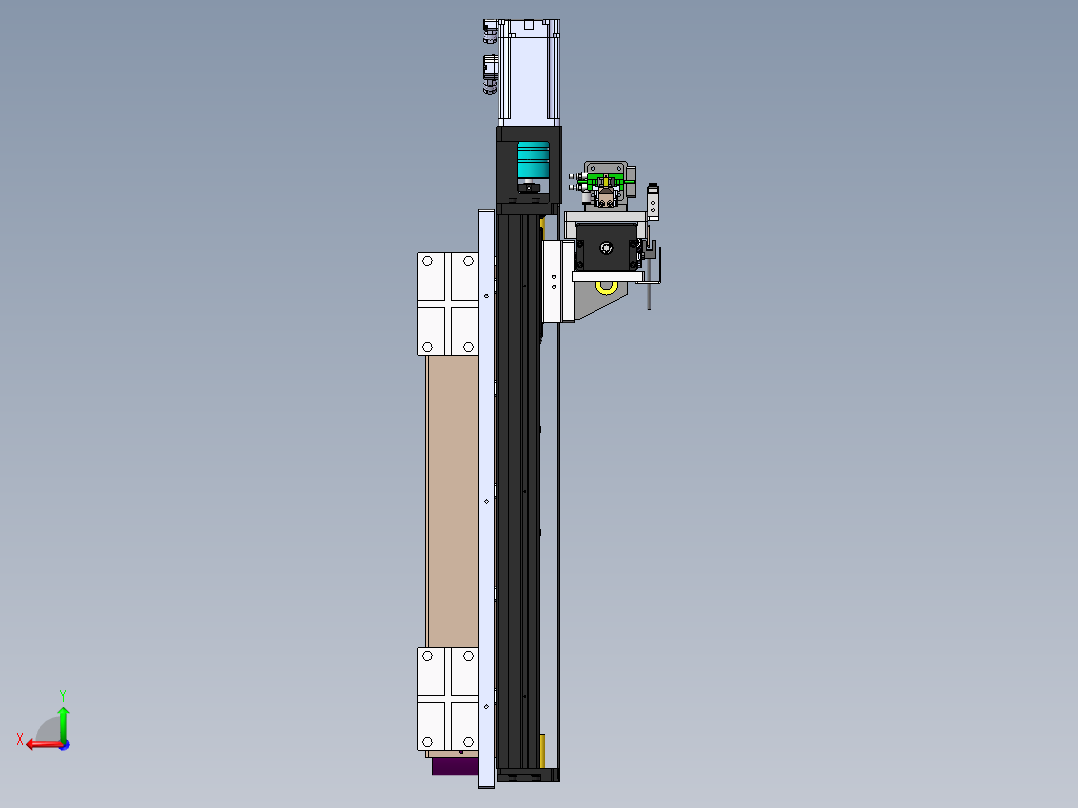 XZ轴搬运模组sw16可编辑后视图