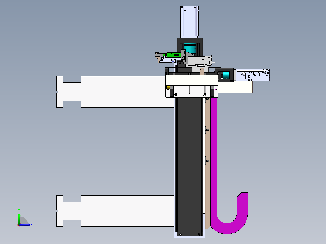XZ轴搬运模组sw16可编辑左视图