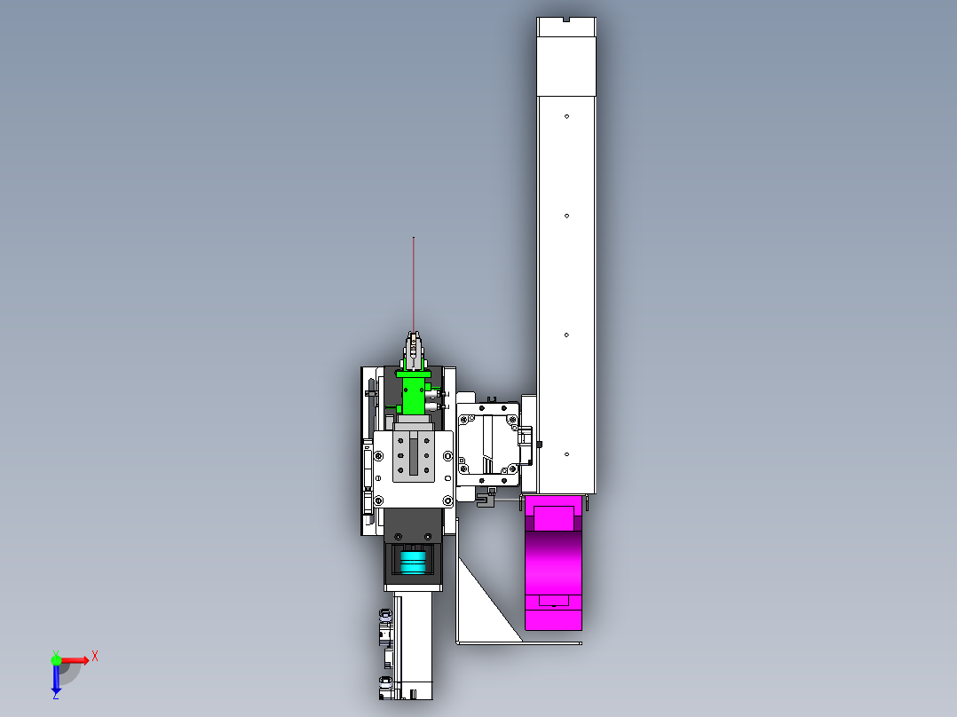 XZ轴搬运模组sw16可编辑俯视图