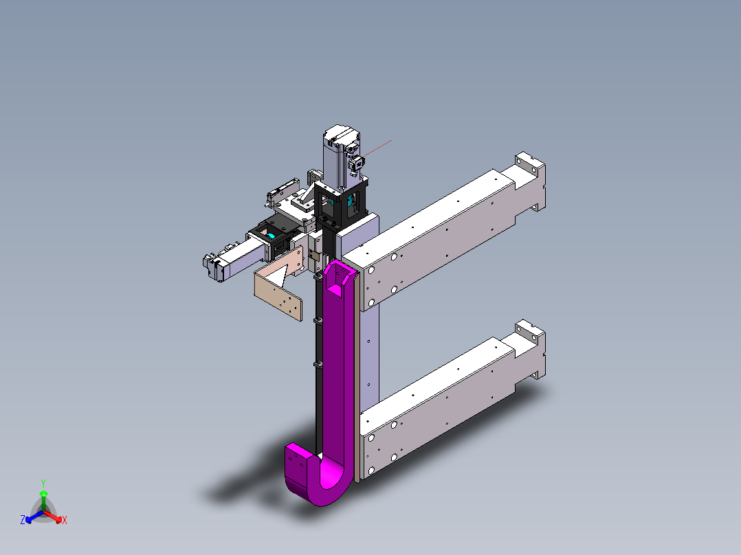 XZ轴搬运模组sw16可编辑正等轴测图