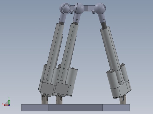 并联机器人PMS-CNC Machine Mechanical Design SW后视缩略图