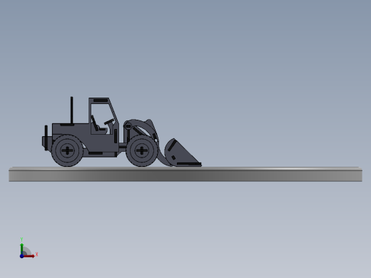 激光切割装载机立体拼装模型3D图纸 Solidworks2018 附多种格式前视缩略图